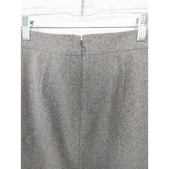 J Crew Wool Blend Skirt Women's Size 0 Gray Pencil Knee Length - Picture 5 of 10